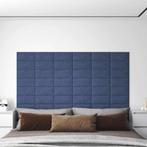 vidaXL Wandpanelen 12 st 0,54 m² 30x15 cm stof blauw, Doe-het-zelf en Bouw, Platen en Panelen, Verzenden, Nieuw