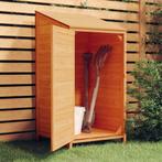 vidaXL Tuinschuur 55x52x112 cm massief vurenhout bruin, Tuin en Terras, Verzenden, Nieuw