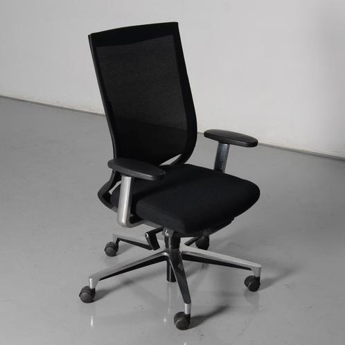 Klober bureaustoel, zwart / mesh, 3D armleggers, Huis en Inrichting, Bureaustoelen, Gebruikt, Ophalen of Verzenden