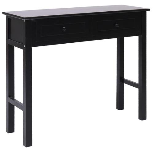 vidaXL Table console Noir 90 x 30 x 77 cm Bois, Maison & Meubles, Tables | Tables de salon, Neuf, Envoi