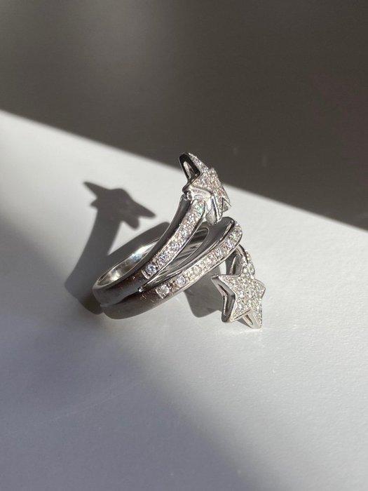 Ring - 18 karaat Witgoud, Handtassen en Accessoires, Ringen