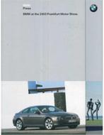 2003 BMW FRANKFURT HARDCOVER PERSMAP ENGELS, Livres, Autos | Brochures & Magazines