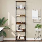 vidaXL Boekenrek 50x33x188,5 cm bewerkt hout gerookt, Huis en Inrichting, Verzenden, Nieuw