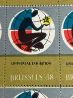 België 1958 - Vignetten Expo 58 : 2 volledige velletjes van
