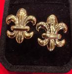 Boutons de manchette en or roulé 9 carats, symbole de la, Antiquités & Art