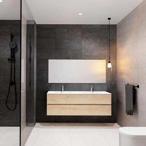 Badkamermeubel Solid Surface BWS Stockholm 150x46 cm Dubbel, Doe-het-zelf en Bouw, Sanitair, Bad, Nieuw, Ophalen of Verzenden