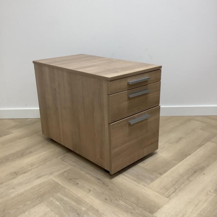 ladeblok vv 3 lades (hxbxd) 60x43x77 cm, havanna - grijs, Maison & Meubles, Armoires | Autre