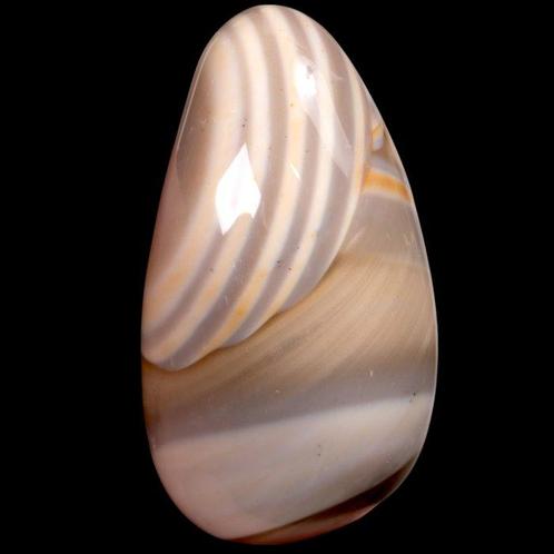 Pierre de massage Lot de 5 pierres polies en agate zébrée de, Verzamelen, Mineralen en Fossielen
