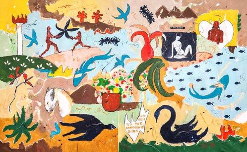 Alfonso Sánchez - A wild god - XXXL - NO Reserve, Antiek en Kunst, Kunst | Schilderijen | Modern