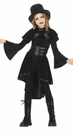 Gothic Halloween Kostuum Meisje Zwart, Verzenden