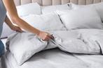 Housse de Couette Blanc Microstripe 5mm 215x235cm - Treb Bed, Verzenden