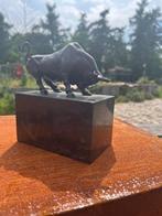 Sculpture, Wall Street Stier - 14.5 cm - Bronze, Antiek en Kunst