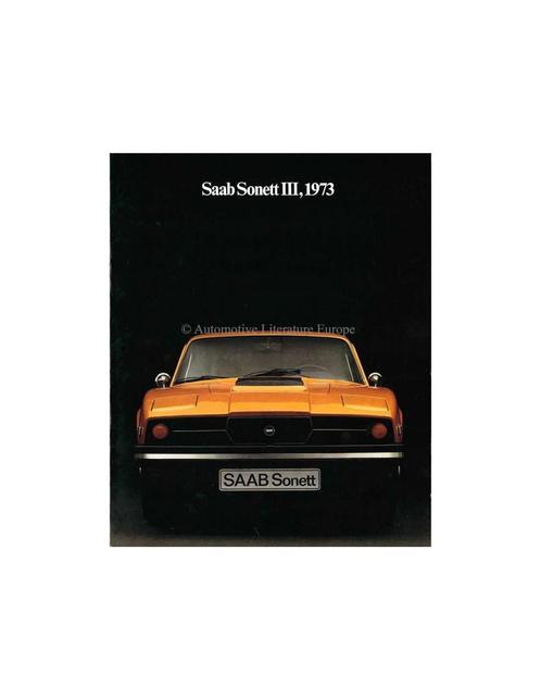 1973 SAAB SONETT BROCHURE ENGELS (USA), Boeken, Auto's | Folders en Tijdschriften