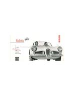 1957 ALFA ROMEO GIULIETTA SPIDER BROCHURE ENGELS, Boeken, Ophalen of Verzenden, Nieuw