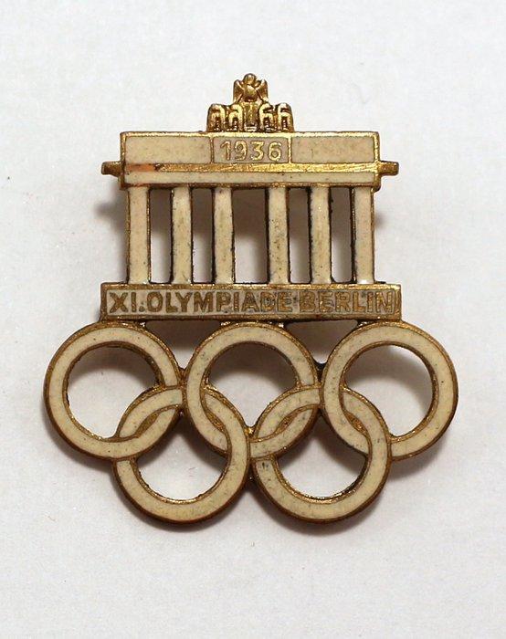 Insigne Berlin 1936 Summer Olympic Games Visitors Badge -, Verzamelen, Overige Verzamelen