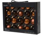 Kerstballen Glas Espresso 7 cm Set van 21, Huis en Inrichting, Nieuw