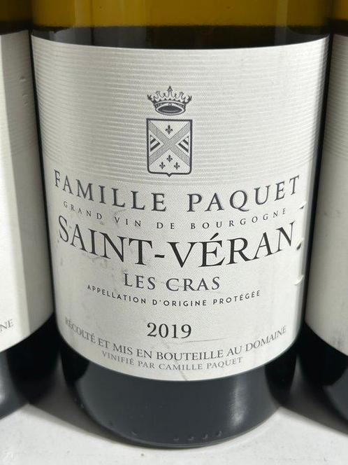 2019 Famille Paquet Les Cras - Saint-Véran - 3 Bouteilles, Verzamelen, Wijnen
