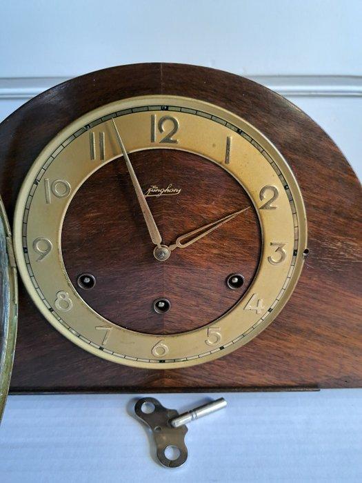 Pendule - Junghans - Hout, Messing, Glas - 1960-1970 -, Antiek en Kunst, Antiek | Klokken