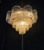 Plafonnier - Cristal, Laiton - Lustre italien, Antiek en Kunst