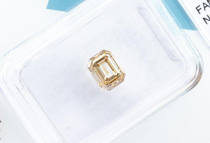 1 pcs Diamant (Natuurlijk gekleurd) - 1.01 ct - Smaragd -, Bijoux, Sacs & Beauté, Pierres précieuses
