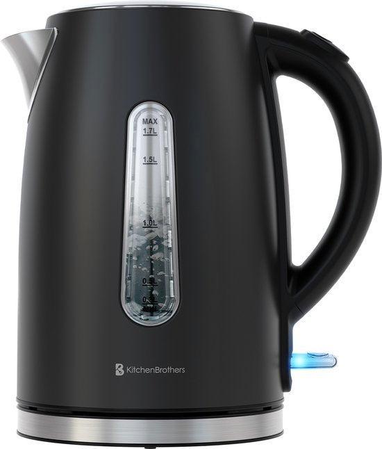 2dekans | KitchenBrothers Waterkoker - Elektrisch - 1,7L -, Elektronische apparatuur, Waterkokers, Ophalen of Verzenden