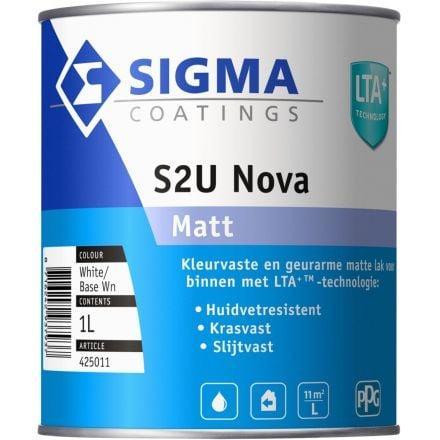 Sigma S2U Nova Matt / Contour Aqua PU Matt RAL 9016 |, Doe-het-zelf en Bouw, Verf, Beits en Lak, Nieuw, Verzenden