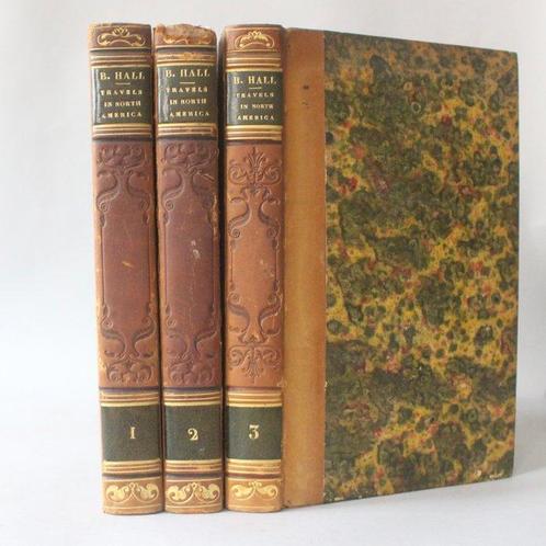 Captain Basil Hall - Travels In North America, In The Years, Antiek en Kunst, Antiek | Boeken en Manuscripten