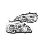 PHARES POUR BMW X5 E70 07-10 ANGEL EYES 3D DRL CHROMÉ, Verzenden, Nieuw