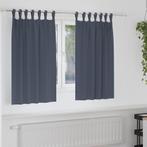 vidaXL Gordijnen met gordijnen 2 pcs Antraciet 140x140cm, Huis en Inrichting, Verzenden, Nieuw