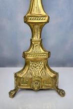 Kandelaar - Bijzondere Koperen Lichtdrager - 48 cm - Koper, Antiek en Kunst