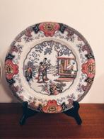 Boch Frères - Bord (2) - Famille Rose - Porselein - Canton