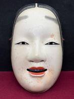 Noh masker - Hout, Hoogwaardige met de hand vervaardigde