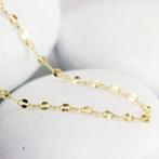 Handmade - Ketting - 14 karaat Geel goud - Sequin Forse, Handtassen en Accessoires, Antieke sieraden