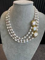 Perle - perles deau douce - Collier ras du cou - Doré