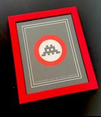 Invader | 2008 Warning Ultra zeldzaam Showcard + US, Gelopen