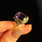 Ring - 14 karaat Geel goud, Roségoud - Korund Vintage 1950, Handtassen en Accessoires, Ringen, Nieuw