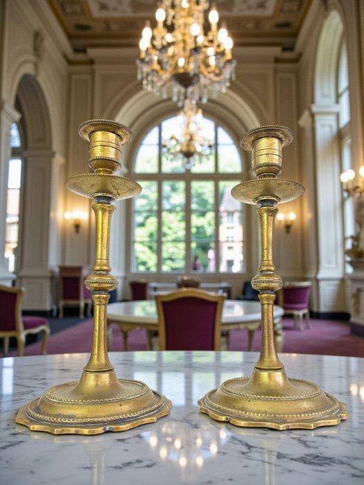 Kandelaar Louis XVI-stijl kandelaren – brons – 19e eeuw –, Antiek en Kunst, Antiek | Overige Antiek