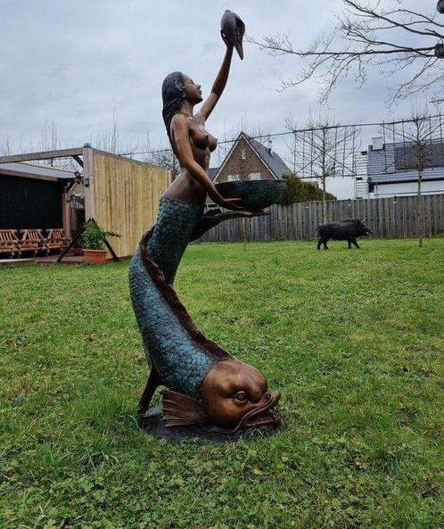 Fontaine - 2025 - XL Sirène et Poisson, Antiek en Kunst, Curiosa en Brocante