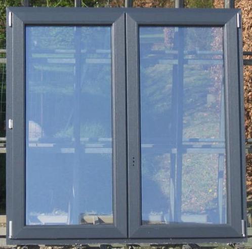 pvc raam , chassis ,venster 150 x 150 antraciet ral 7016, Doe-het-zelf en Bouw, Raamkozijnen en Schuifdeuren, Inclusief glas, Nieuw