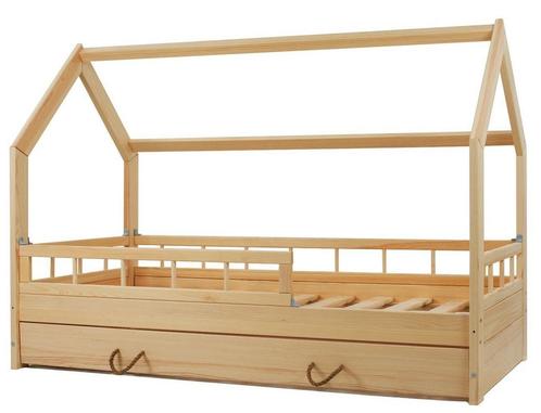 Massief houten kinderbed - Scandinavische stijl - huisbed..., Enfants & Bébés, Chambre d'enfant | Lits, Enlèvement ou Envoi