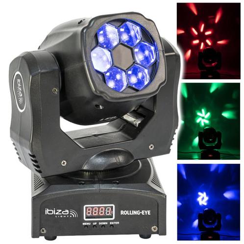 Ibiza Light WASH EFFECT MOVING HEAD 6 X 12W, Musique & Instruments, Lumières & Lasers