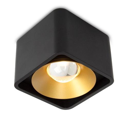 Spots opbouw Plafondspot Lars Zwart/Goud Binnenverlichting, Huis en Inrichting, Lampen | Overige, Verzenden
