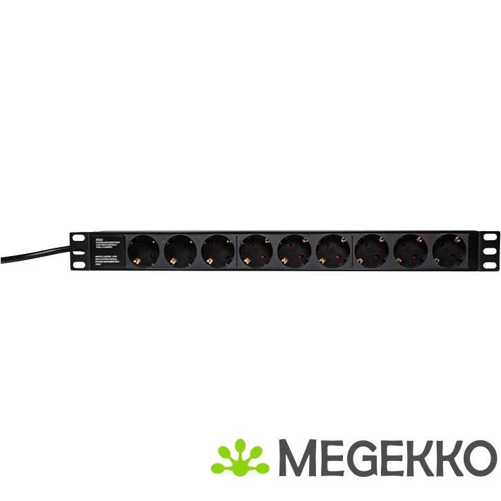 LogiLink PDU9C01 stekkerdoos 9 stopcontacten 1u, Informatique & Logiciels, Pc & Câble réseau, Envoi