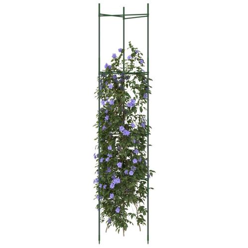 vidaXL Cages à tomates 4 pcs 154 cm acier et PP, Jardin & Terrasse, Pots de fleurs, Neuf, Envoi