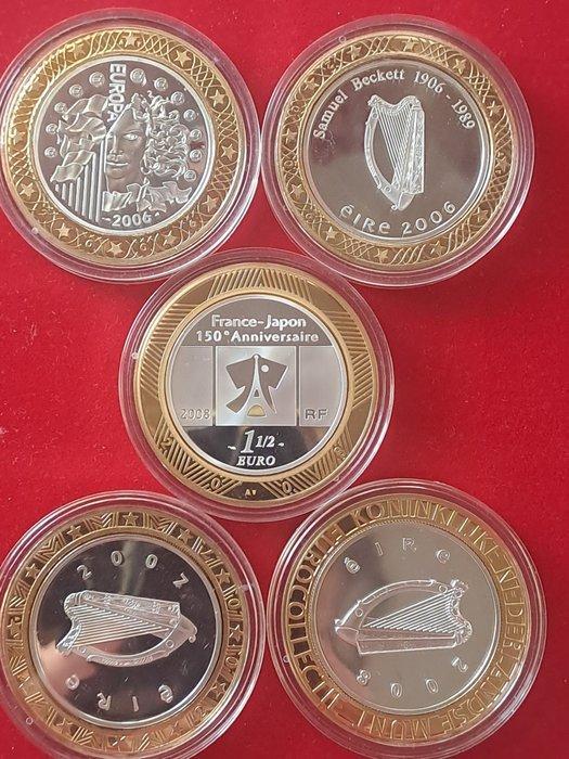 Europa. 10 Euro 2006/2008 (5 moedas) (Zonder Minimumprijs), Postzegels en Munten, Munten | Europa | Euromunten