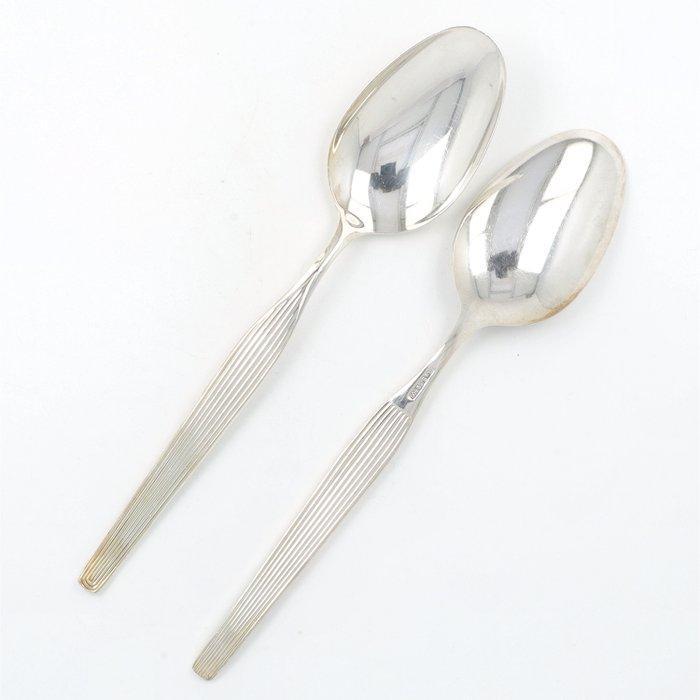 Robbe & Berking model: Metropolitan Dinerlepels - Lepel (6), Antiek en Kunst, Antiek | Zilver en Goud