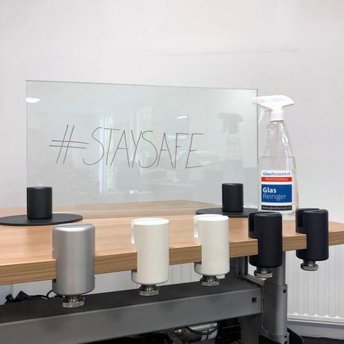 StaySafe veiligheidsscherm - werkplekscherm - corona scherm-, Bricolage & Construction, Vitres, Châssis & Fenêtres, Envoi