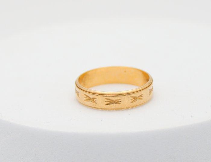 Ring - 18 karaat Geel goud, Handtassen en Accessoires, Ringen