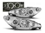 Angel Eyes koplampen Chrome geschikt voor Peugeot 206, Auto-onderdelen, Verzenden, Nieuw, Peugeot