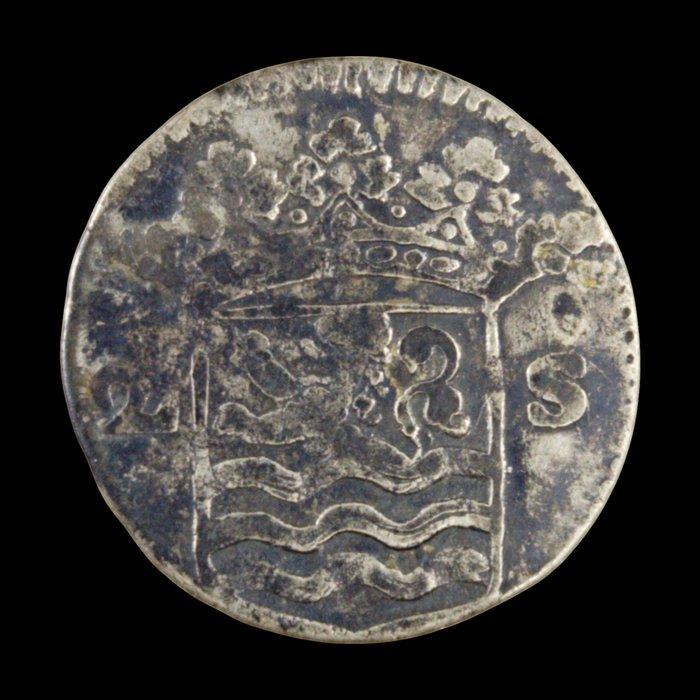 Nederland, Holland 2 Stuivers (Silver) 1726-1731 Double, Postzegels en Munten, Munten | Nederland
